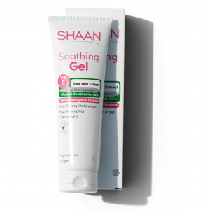 SHAAN SOOTHING GEL ( PANTHENOL + CARBOMER + TRIETHANOLAMINE + ALOE VERA + CHAMOMILE + HYDROGENATED CASTOR OIL + METHYL PARABEN + PROPYL PARABEN ) 120 MG